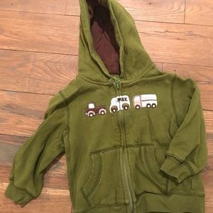 Gymboree “milk” hooded sweatshirt.